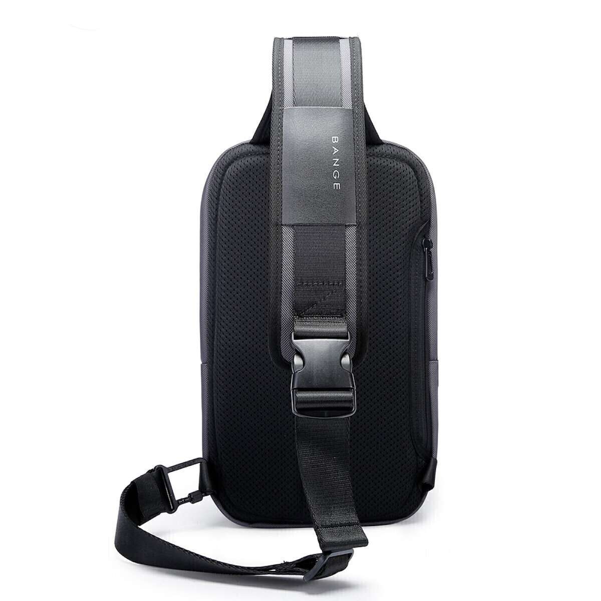 Τσαντάκι ώμου χιαστί crossbody Bange 7566 γκρί 